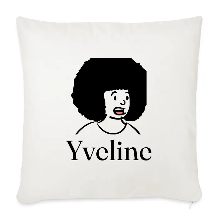 Coussin personnalisé au prénom Yveline