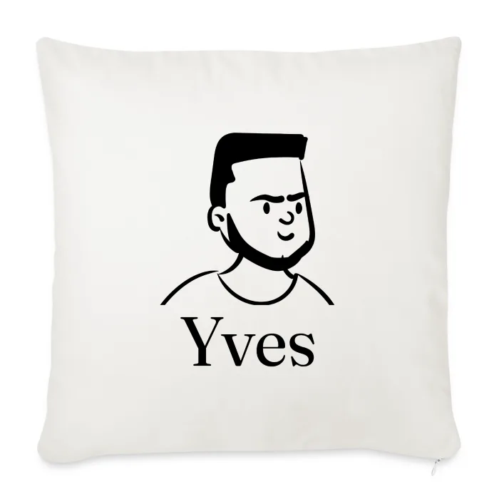 Coussin personnalisé au prénom Yves