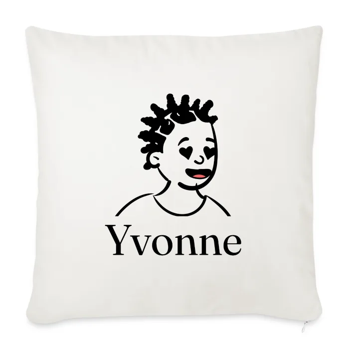 Coussin personnalisé au prénom Yvonne