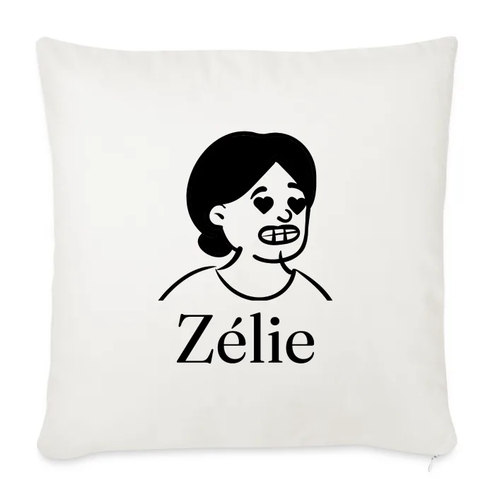 Coussin personnalisé au prénom Zélie