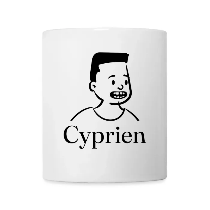 Mug personnalisé au prénom Cyprien