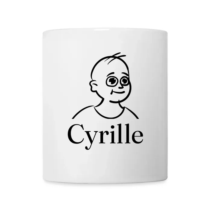 Mug personnalisé au prénom Cyrille