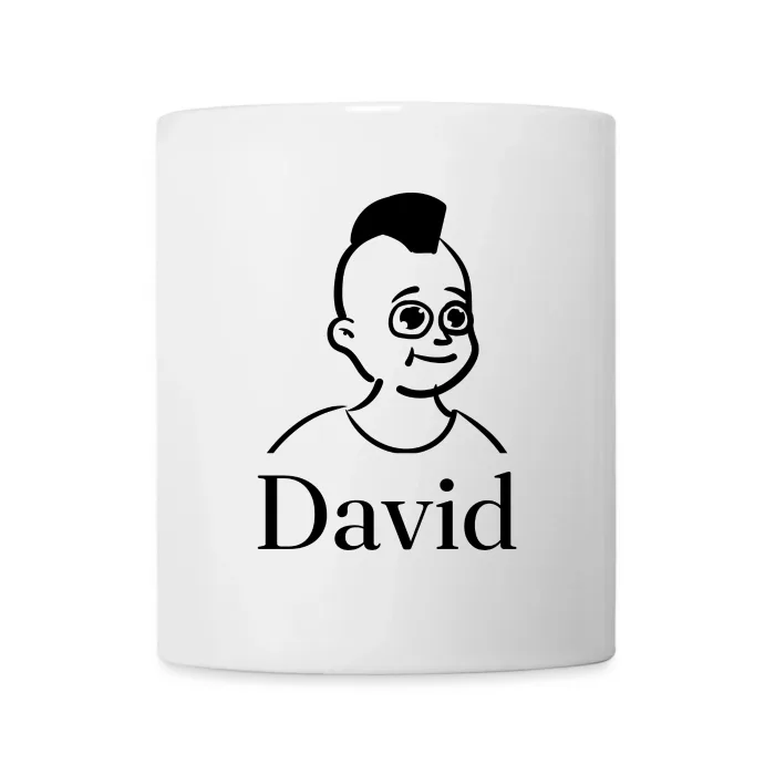 Mug personnalisé au prénom David