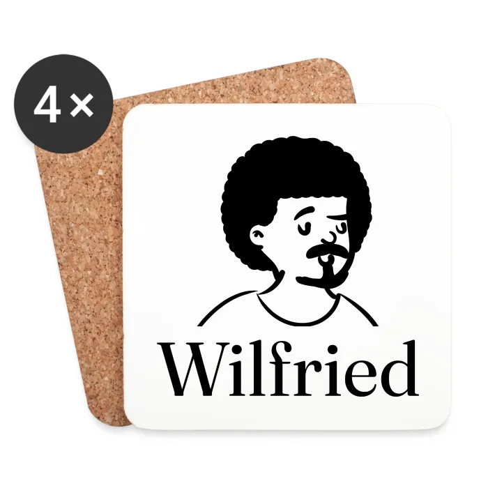 Lot de dessous de verre personnalisés au prénom Wilfried