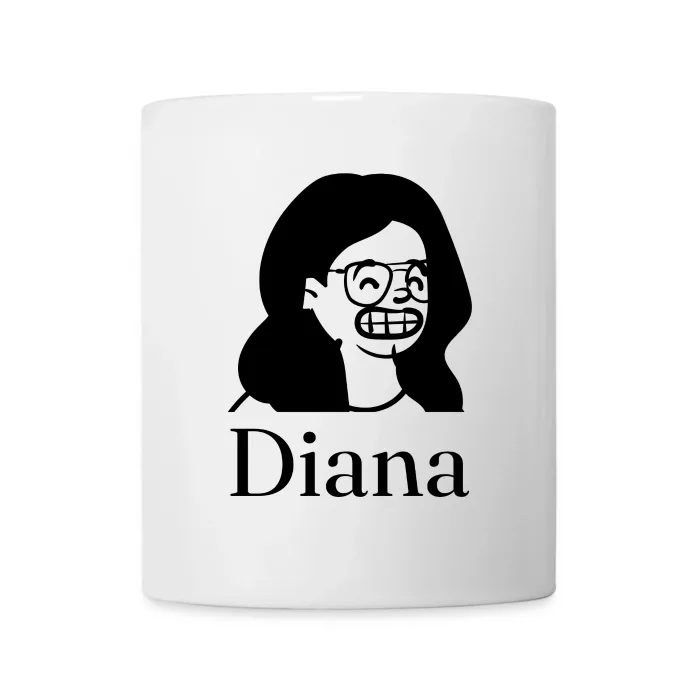 Mug personnalisé au prénom Diana