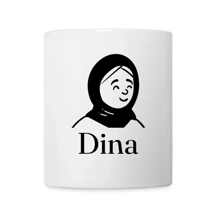 Mug personnalisé au prénom Dina