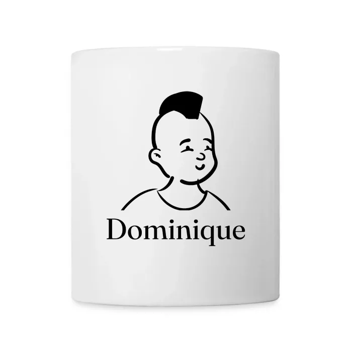 Mug personnalisé au prénom Dominique