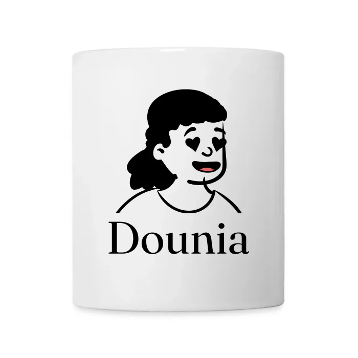 Mug personnalisé au prénom Dounia