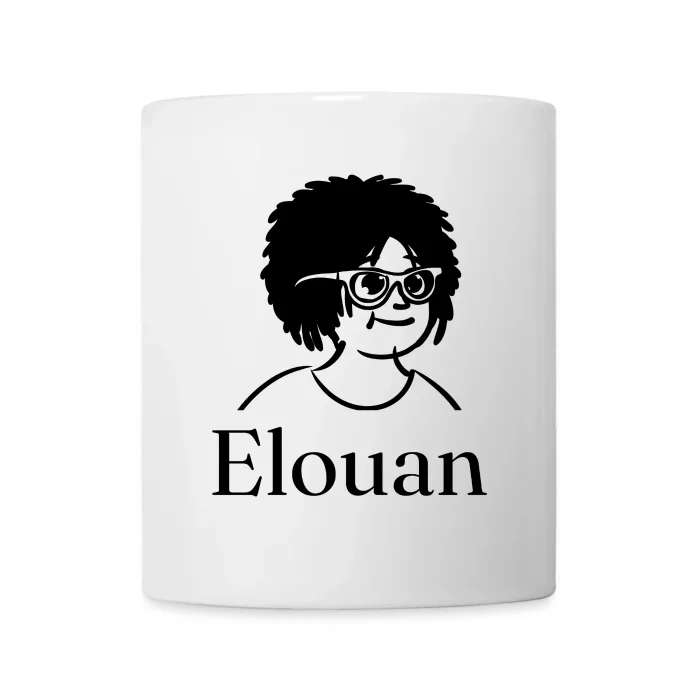 Mug personnalisé au prénom Elouan