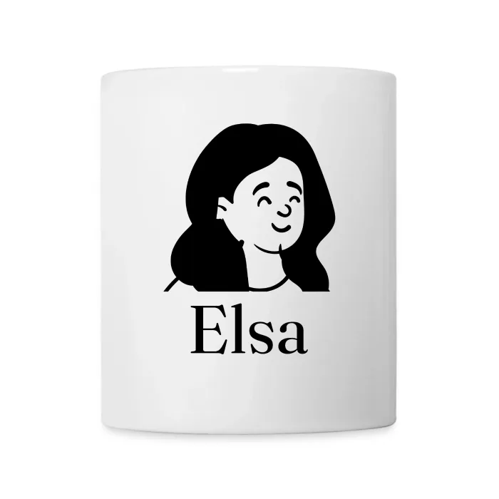 Mug personnalisé au prénom Elsa
