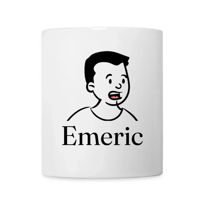 Mug personnalisé au prénom Emeric
