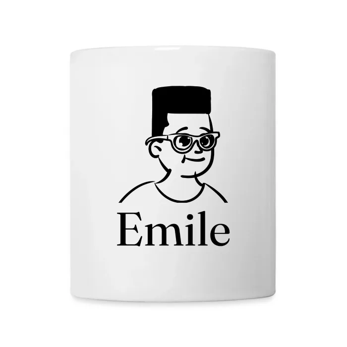Mug personnalisé au prénom Emile