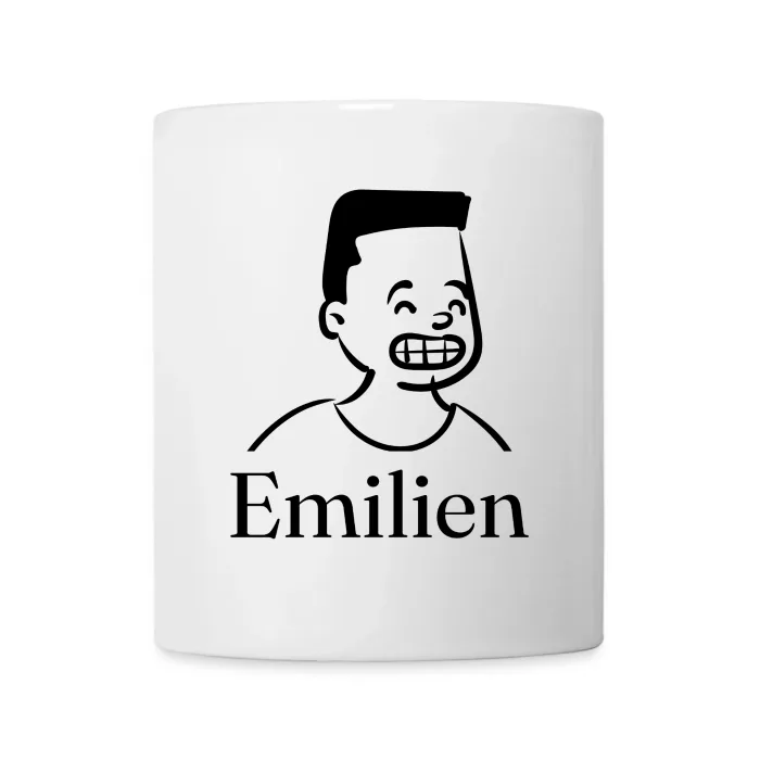 Mug personnalisé au prénom Emilien