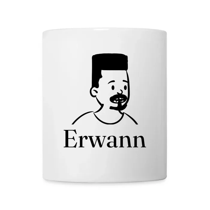 Mug personnalisé au prénom Erwann