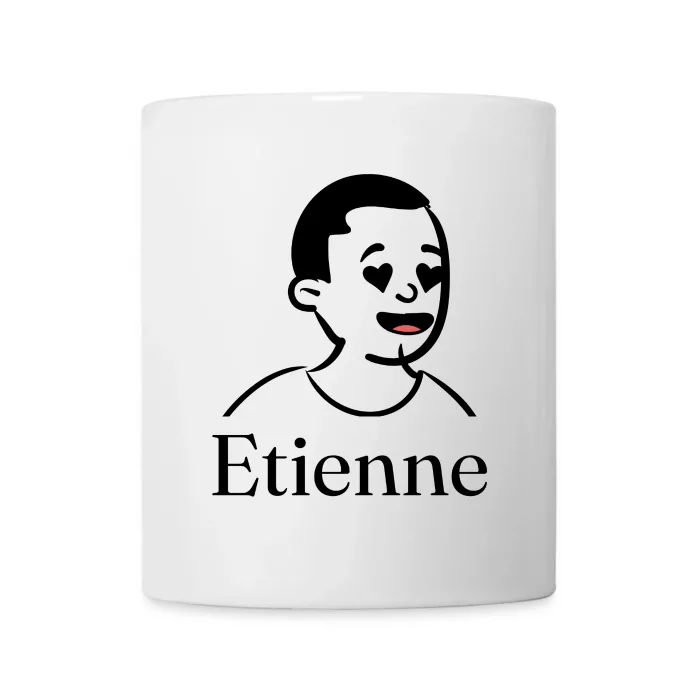 Mug personnalisé au prénom Etienne