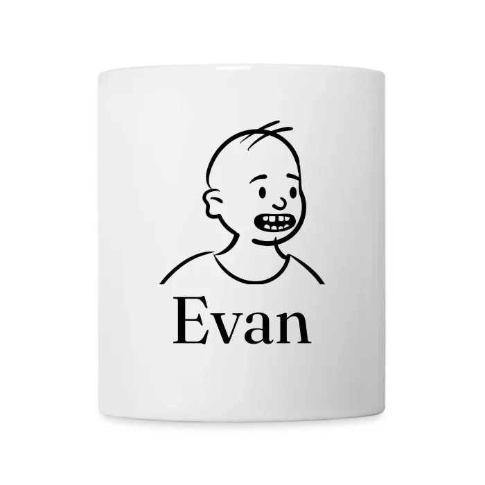 Mug personnalisé au prénom Evan