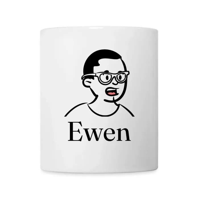 Mug personnalisé au prénom Ewen