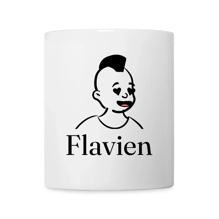 Mug personnalisé au prénom Flavien
