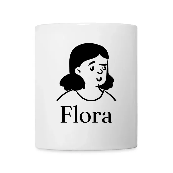 Mug personnalisé au prénom Flora