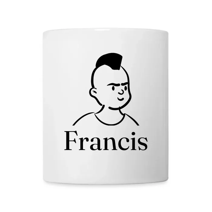 Mug personnalisé au prénom Francis