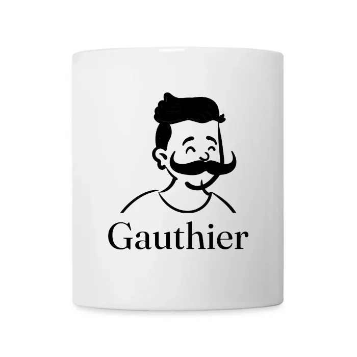 Mug personnalisé au prénom Gauthier