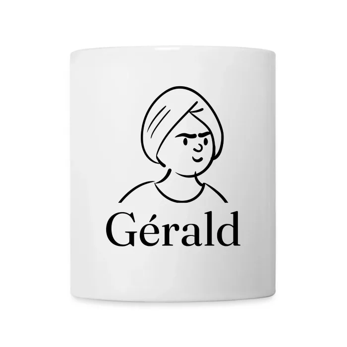 Mug personnalisé au prénom Gérald