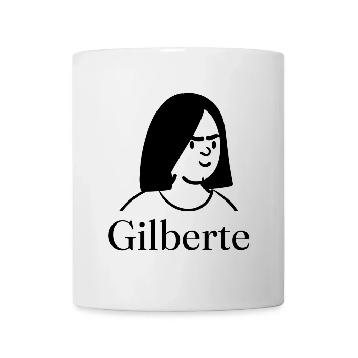 Mug personnalisé au prénom Gilberte