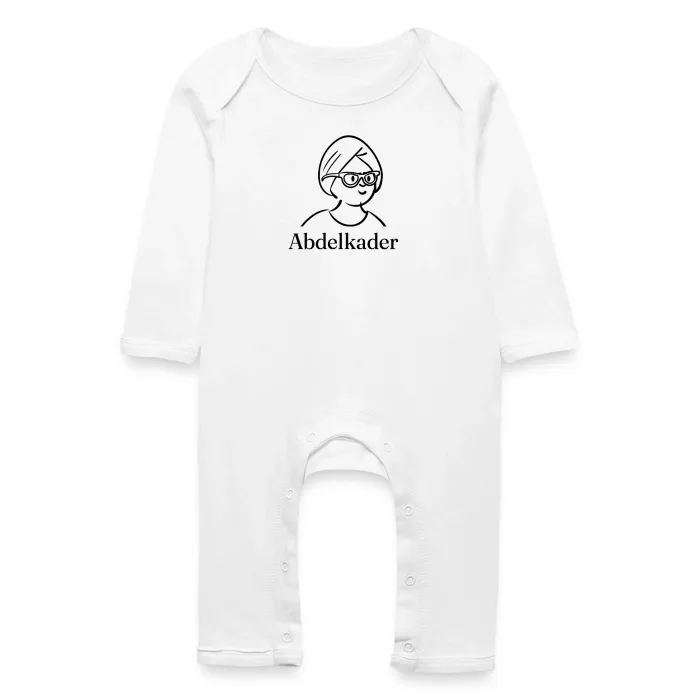 Grenouillère bébé personnalisée au prénom Abdelkader