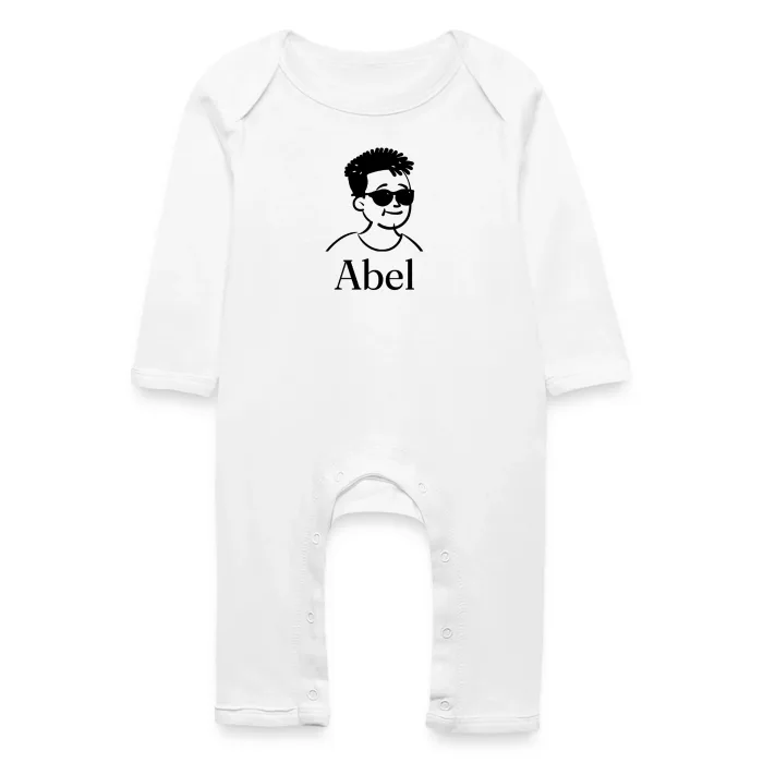 Grenouillère bébé personnalisée au prénom Abel