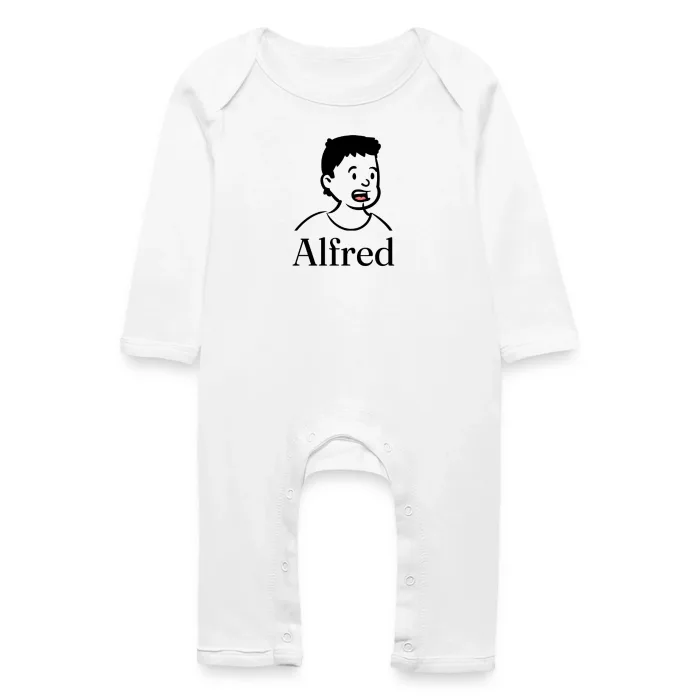 Grenouillère bébé personnalisée au prénom Alfred