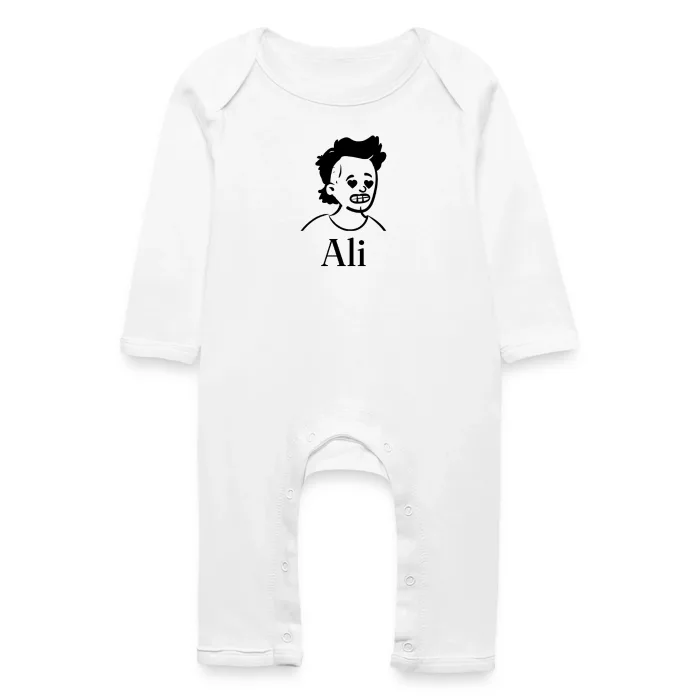 Grenouillère bébé personnalisée au prénom Ali