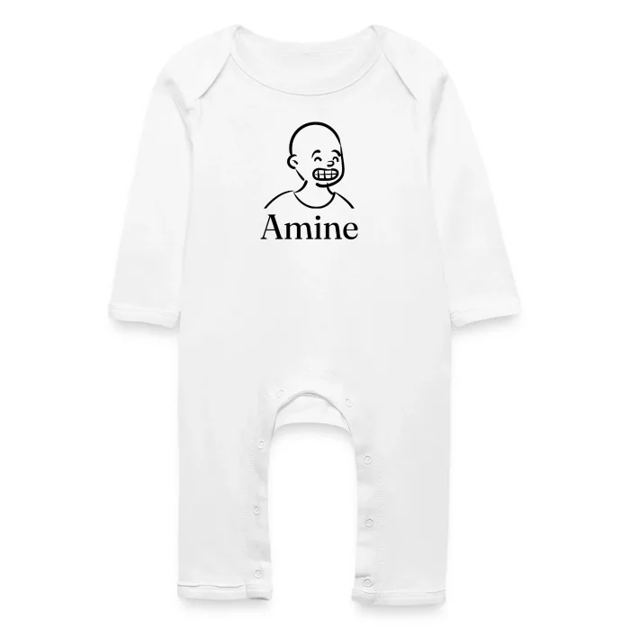 Grenouillère bébé personnalisée au prénom Amine