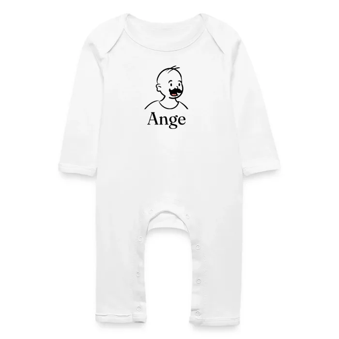 Grenouillère bébé personnalisée au prénom Ange