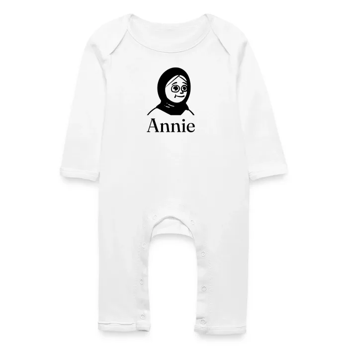 Grenouillère bébé personnalisée au prénom Annie