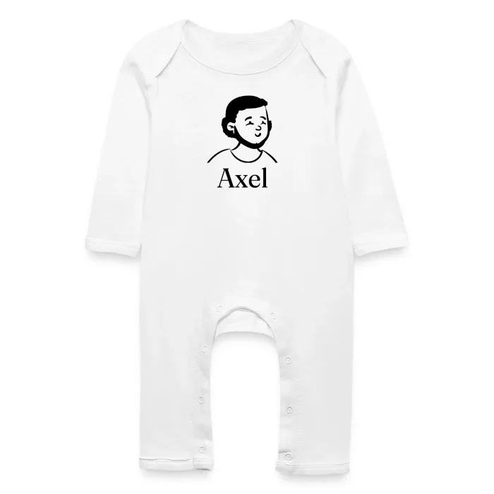 Grenouillère bébé personnalisée au prénom Axel