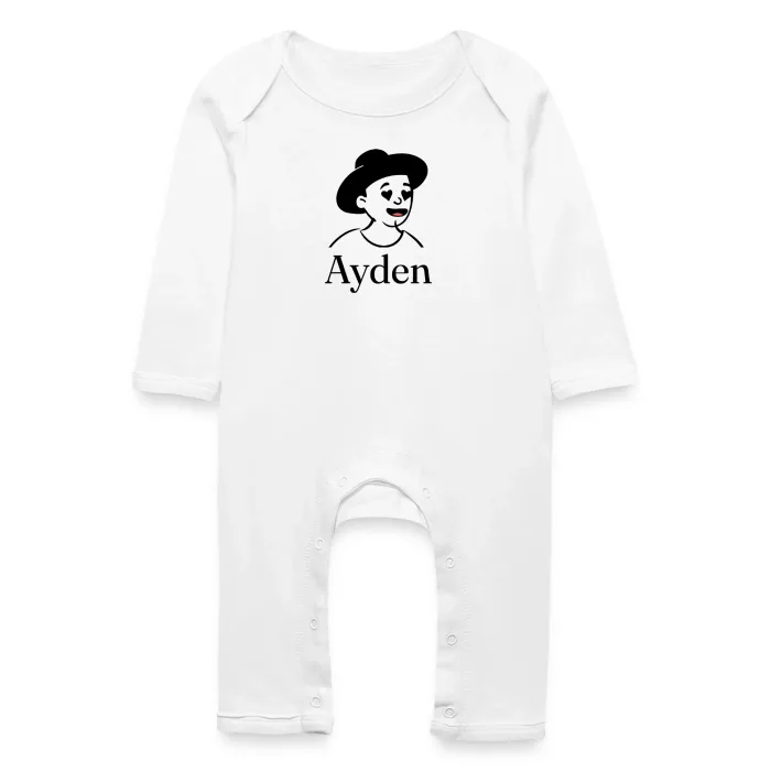 Grenouillère bébé personnalisée au prénom Ayden