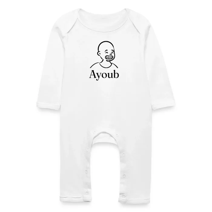 Grenouillère bébé personnalisée au prénom Ayoub