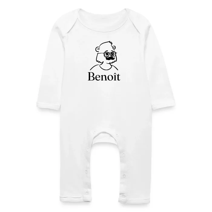 Grenouillère bébé personnalisée au prénom Benoît