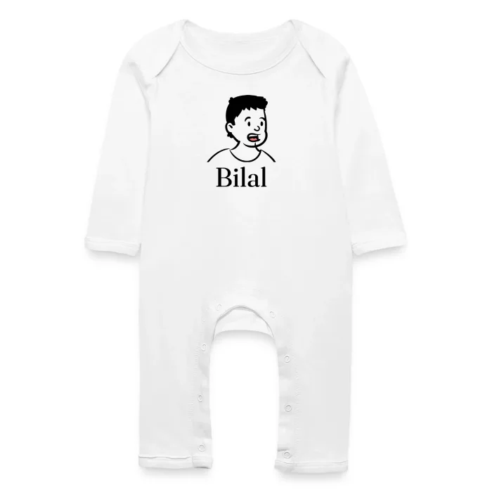 Grenouillère bébé personnalisée au prénom Bilal