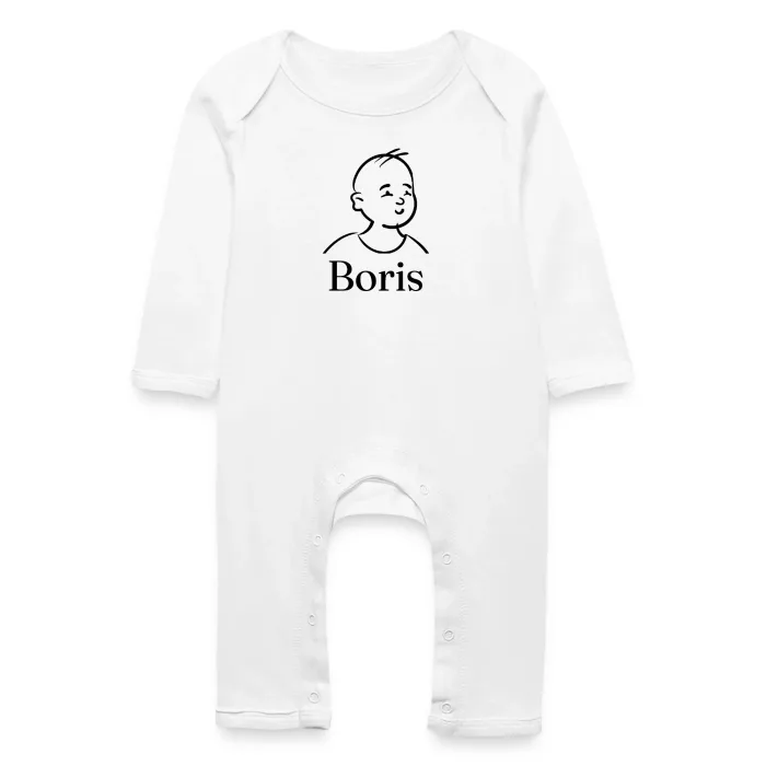 Grenouillère bébé personnalisée au prénom Boris