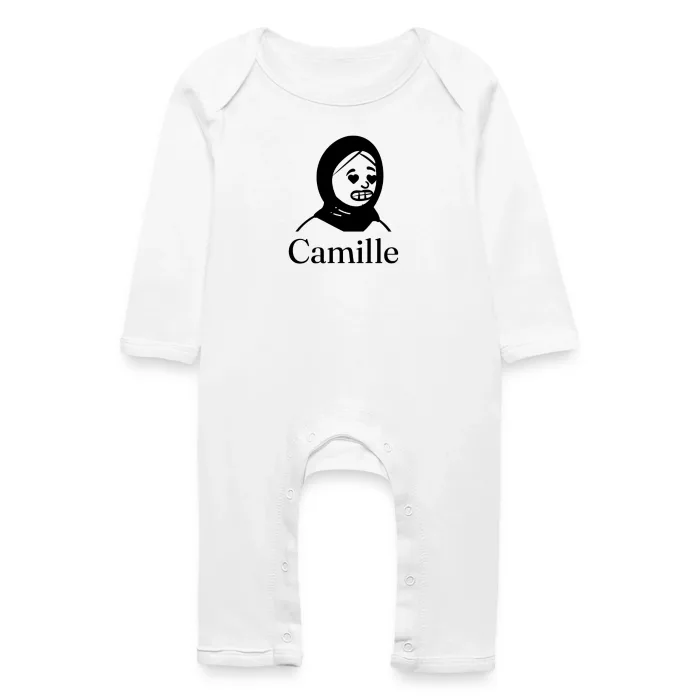 Grenouillère bébé personnalisée au prénom Camille