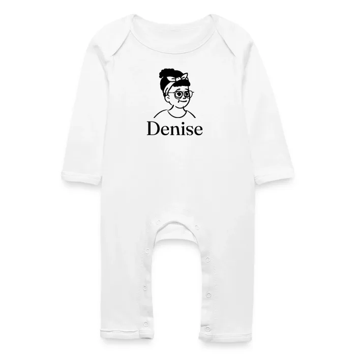 Grenouillère bébé personnalisée au prénom Denise