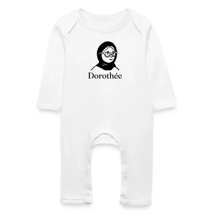 Grenouillère bébé personnalisée au prénom Dorothée