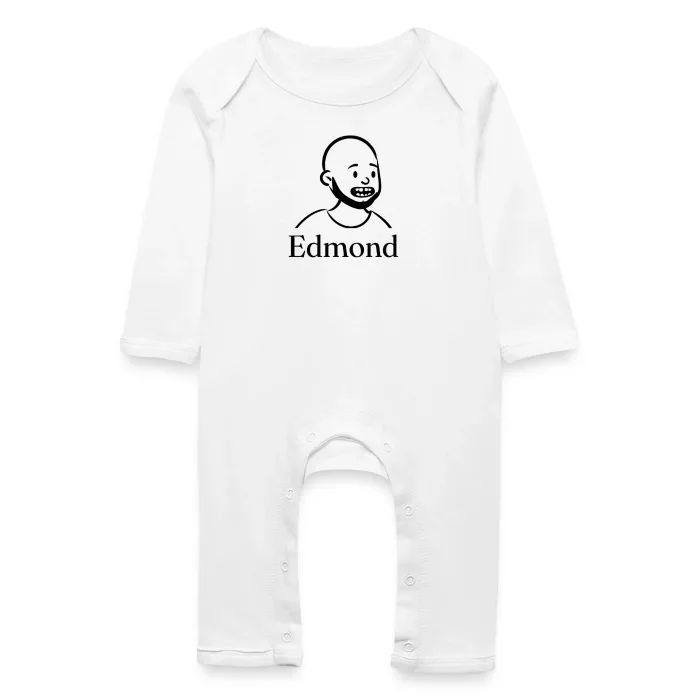 Grenouillère bébé personnalisée au prénom Edmond