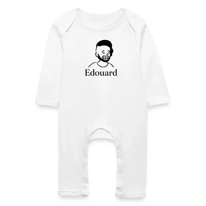 Grenouillère bébé personnalisée au prénom Edouard
