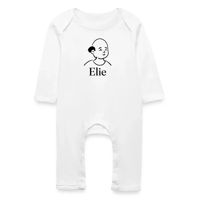 Grenouillère bébé personnalisée au prénom Elie