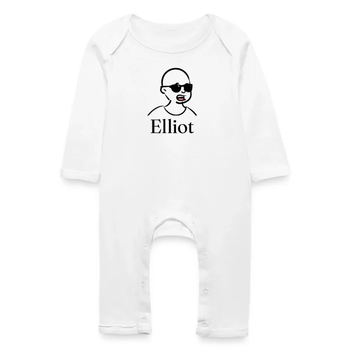 Grenouillère bébé personnalisée au prénom Elliot