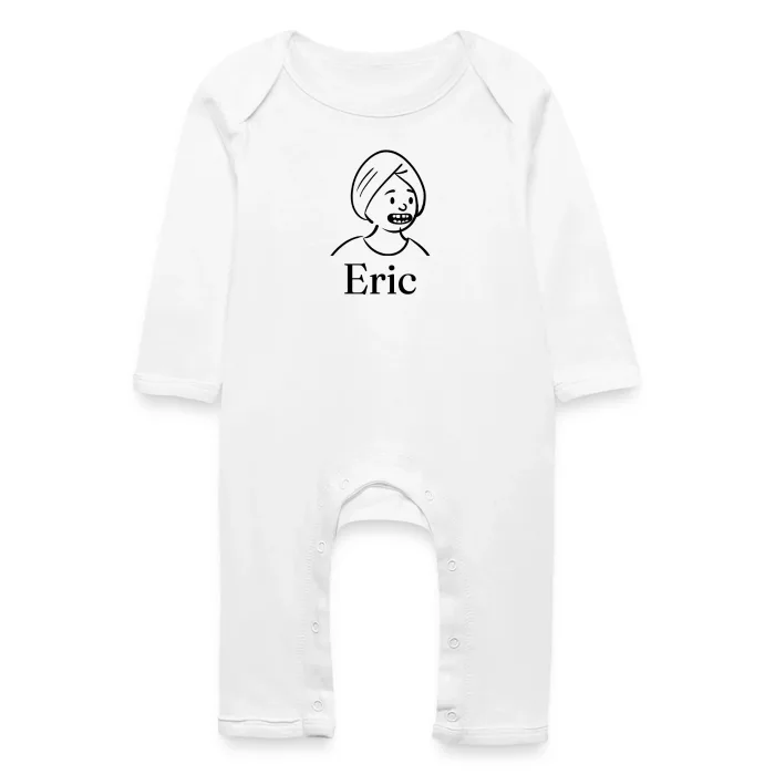 Grenouillère bébé personnalisée au prénom Eric