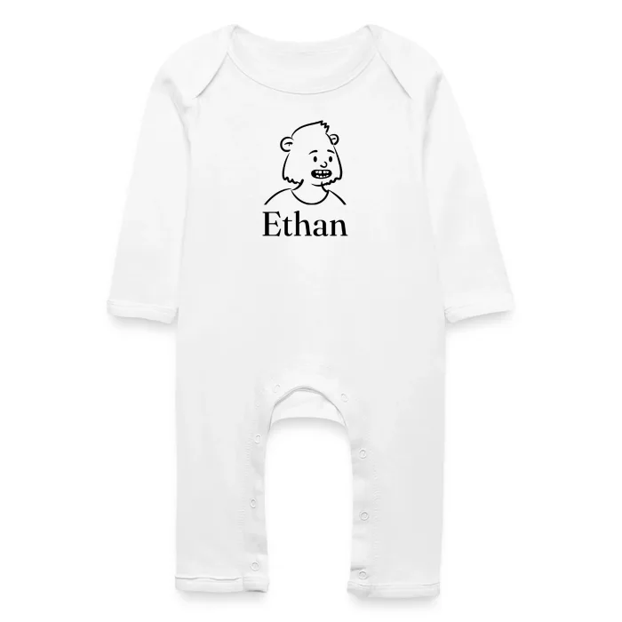 Grenouillère bébé personnalisée au prénom Ethan