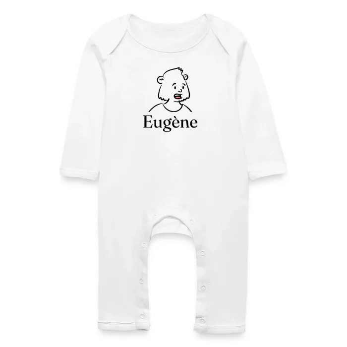 Grenouillère bébé personnalisée au prénom Eugène